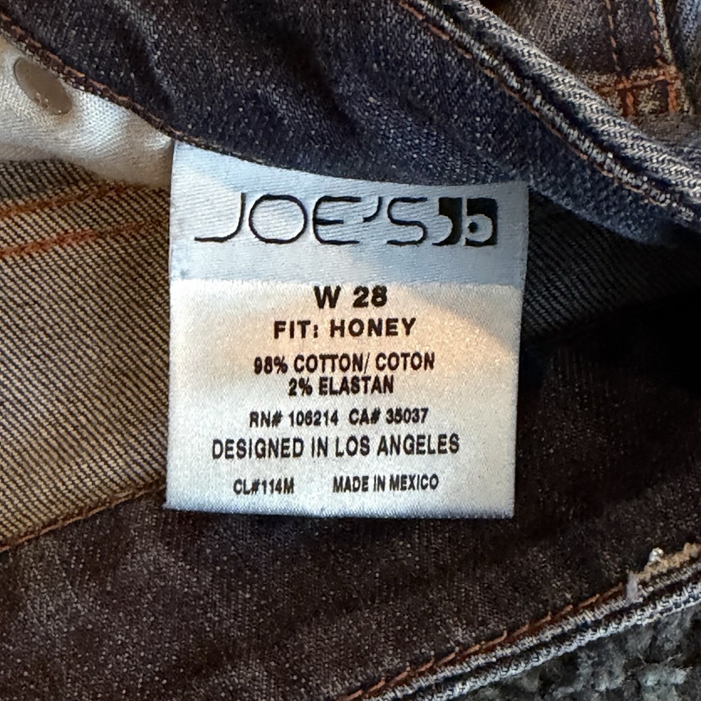 Joe's Honey Bootcut Jeans Women's Size 28 Raven Wash Low Rise - Picture 5 of 13